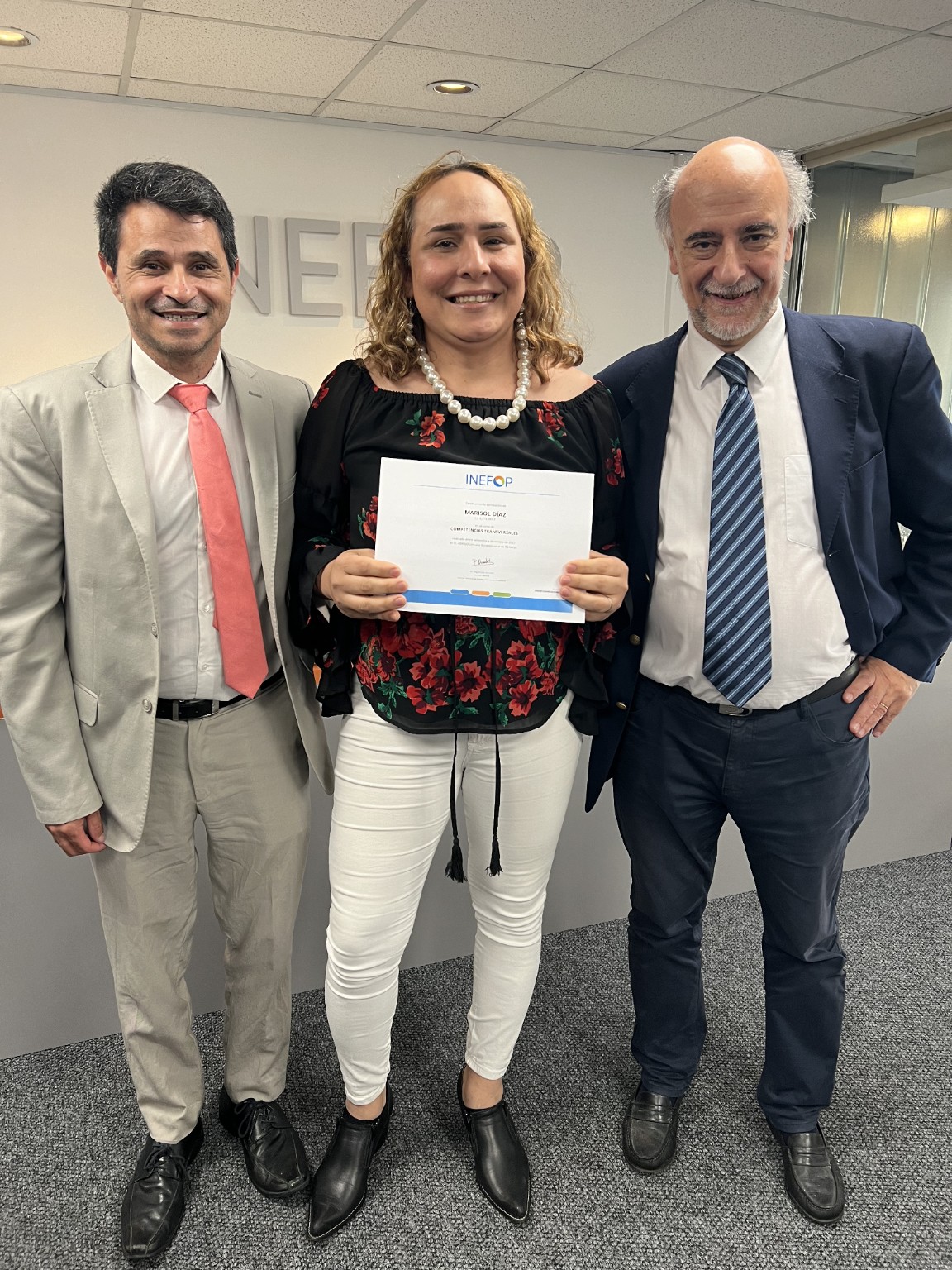 Primer momento de la jornada de formación e inclusión en INEFOP